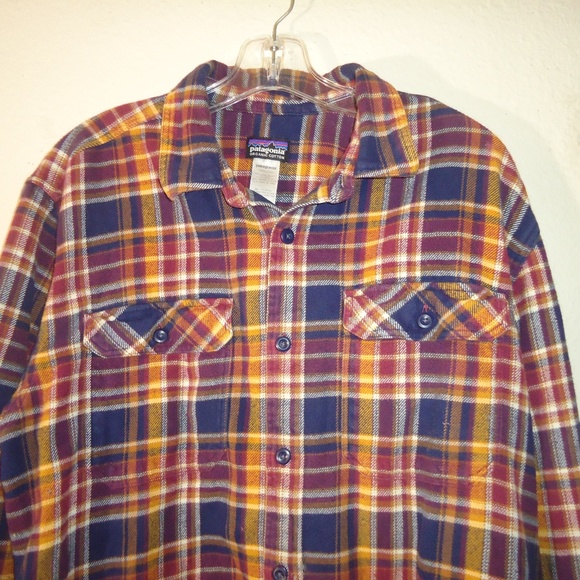 Patagonia  Organic Cotton Men's Brown Shirt 100% Cotton RN#51884  Size-L - Picture 2 of 10